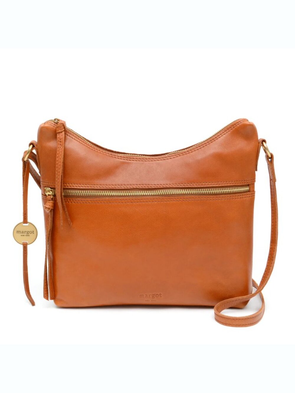 Margot Leather Hobo Bag NWT | Double Zip